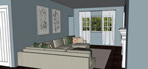 Online Designer Living Room 3D Model