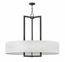 Online Designer Living Room Hinkley Lighting - 3219KZ - Hampton - 9 Light Large Drum Chandelier in Transitional Style