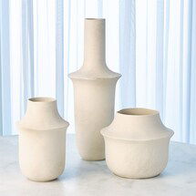 Online Designer Combined Living/Dining Fladis Vase-Matte Cream Marble-Tall  7.10400