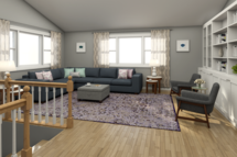 Online Designer Combined Living/Dining 3D Model