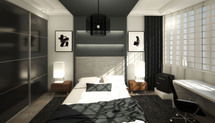 Online Designer Bedroom 3D Model