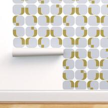 Online Designer Bedroom Mcm Wallpaper - Mid Century Curves by ottomanbrim