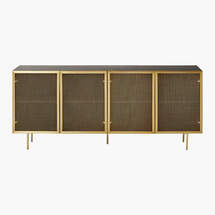 Online Designer Living Room TRACE BRASS WIRE MESH CABINET CREDENZA