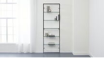 Online Designer Home/Small Office tesso chrome 84" wall mounted bookcase