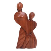 Online Designer Living Room Ehren Always in Love Wood Figurine