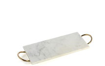 Online Designer Combined Living/Dining JULI RECTANGLE TRAY, WHITE MARBLE