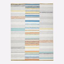 Online Designer Combined Living/Dining Mixed Stripes Dhurrie