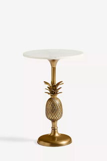 Online Designer Home/Small Office Pineapple Pedestal Side Table