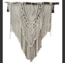 Online Designer Combined Living/Dining Extra large Macrame Wall Hanging with tassels