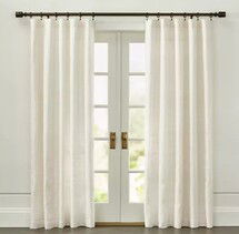 Online Designer Combined Living/Dining Silvana Ivory Silk 48"x96" Curtain Panel