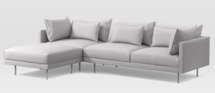 Online Designer Combined Living/Dining Halsey 3-Piece Sectional