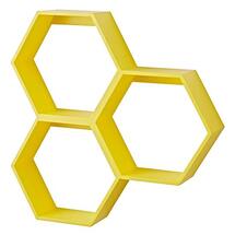 Online Designer Kids Room Honeycomb Yellow Wall Shelf