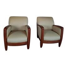 Online Designer Living Room 1960s Vintage Club Chairs - a Pair