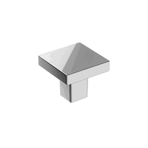 Online Designer Combined Living/Dining Wayfair Basics® 1 3/16" Length Square Knob  Polished Chrome