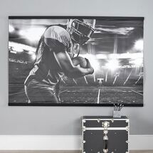 Online Designer Living Room Black and White Football Wall Mural