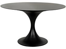 Online Designer Combined Living/Dining Sleek Black Dining Table