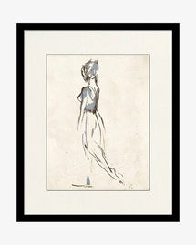 Online Designer Bedroom Ballerina Sketch 1