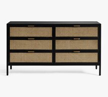 Online Designer Bedroom Neve Cane 6-Drawer Dresser