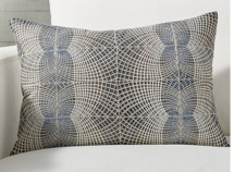 Online Designer Combined Living/Dining Fazzani Silk Pillow with Feather-Down Insert 22"x15"