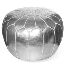 Online Designer Living Room Carolos Leather Pouf