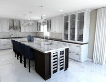 Online Designer Kitchen 3D Model
