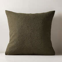 Online Designer Living Room FOREST GREEN BOUCLE THROW PILLOW WITH DOWN-ALTERNATIVE INSERT 23"
