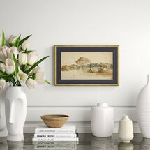 Online Designer Living Room Landscape - Picture Frame Graphic Art Print on Paper