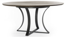 Online Designer Living Room Gage 60" Brown Wood Top Dining Table