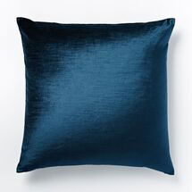 Online Designer Living Room Cotton Luster Velvet Pillow Cover - Regal Blue