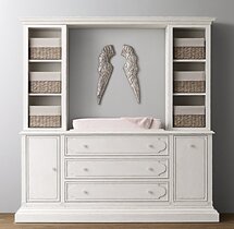 Online Designer Kids Room changing table wall unit