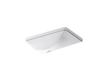 Online Designer Living Room Ladena® Finish Vitreous China Rectangular Undermount Bathroom Sink with Overflow