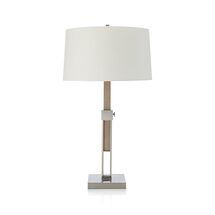 Online Designer Living Room Denley Nickel Table Lamp