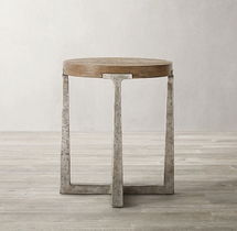 Online Designer Combined Living/Dining T-BRACE ROUND SIDE TABLE