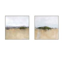 Online Designer Living Room Distant Fields Framed Canvas