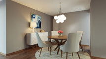 Online Designer Combined Living/Dining 3D Model