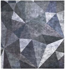 Online Designer Living Room Quel Bordel Hand Knotted Rug in Blue design by Second Studio