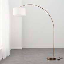 Online Designer Combined Living/Dining big dipper arc brass floor lamp