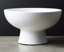 Online Designer Bedroom WHITE PEDESTAL BOWL