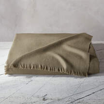 Online Designer Living Room ALPACA OLIVE GREEN THROW BLANKET