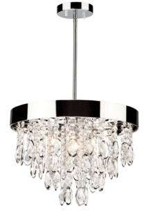 Online Designer Living Room Delesha 4-Light Crystal Chandelier