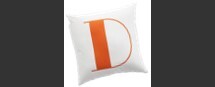 Online Designer Combined Living/Dining Alphabet Letter Throw Pillow