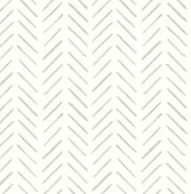 Online Designer Home/Small Office Painted Herringbone 33' L x 20.5" W Wallpaper Roll