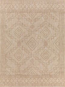 Online Designer Patio Bronwyn Oriental Indoor / Outdoor Area Rug in Khaki