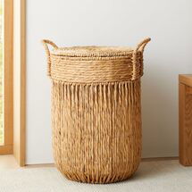 Online Designer Combined Living/Dining Vertical Lines Baskets, Hamper, Natural
