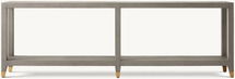 Online Designer Living Room Greydon Shagreen Sofa Back Console Table