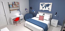 Online Designer Bedroom 3D Model