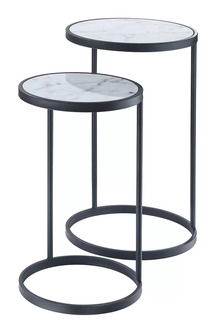 Online Designer Living Room Claybrooks Nesting Tables (BLACK)