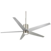 Online Designer Combined Living/Dining 56" Symbio 5 - Blade LED Standard Ceiling Fan with Remote Control and Light Kit Included