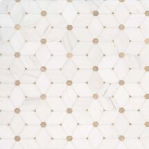 Online Designer Bathroom Cecily Pattern Polished Mosaic Tile