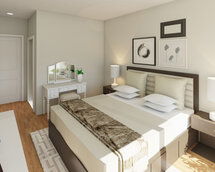 Online Designer Bedroom 3D Model